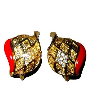 Balenciaga vintage clip on earrings